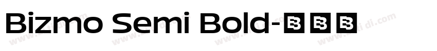 Bizmo Semi Bold字体转换